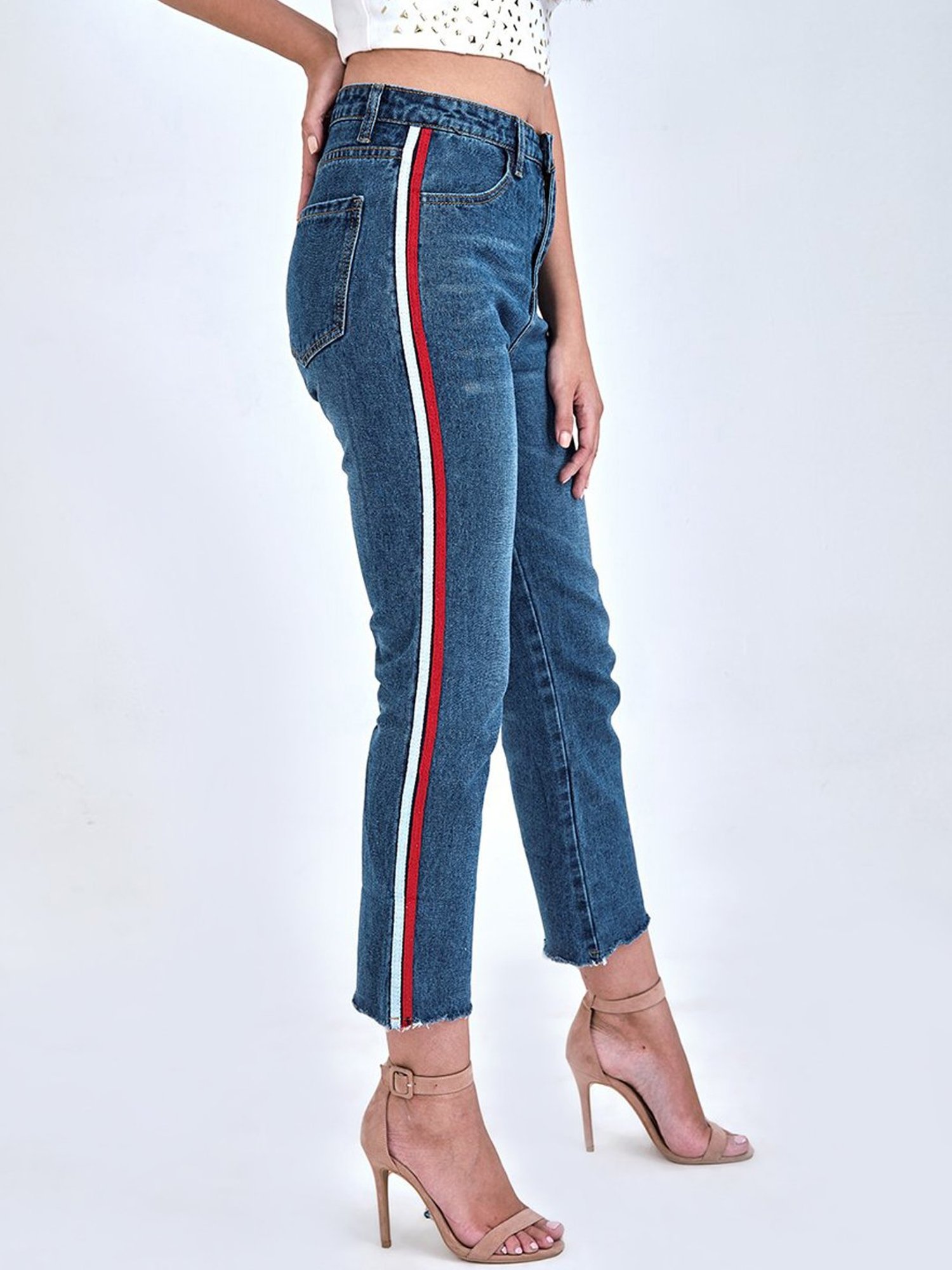 ISU Blue Cotton Skinny Fit Jeans