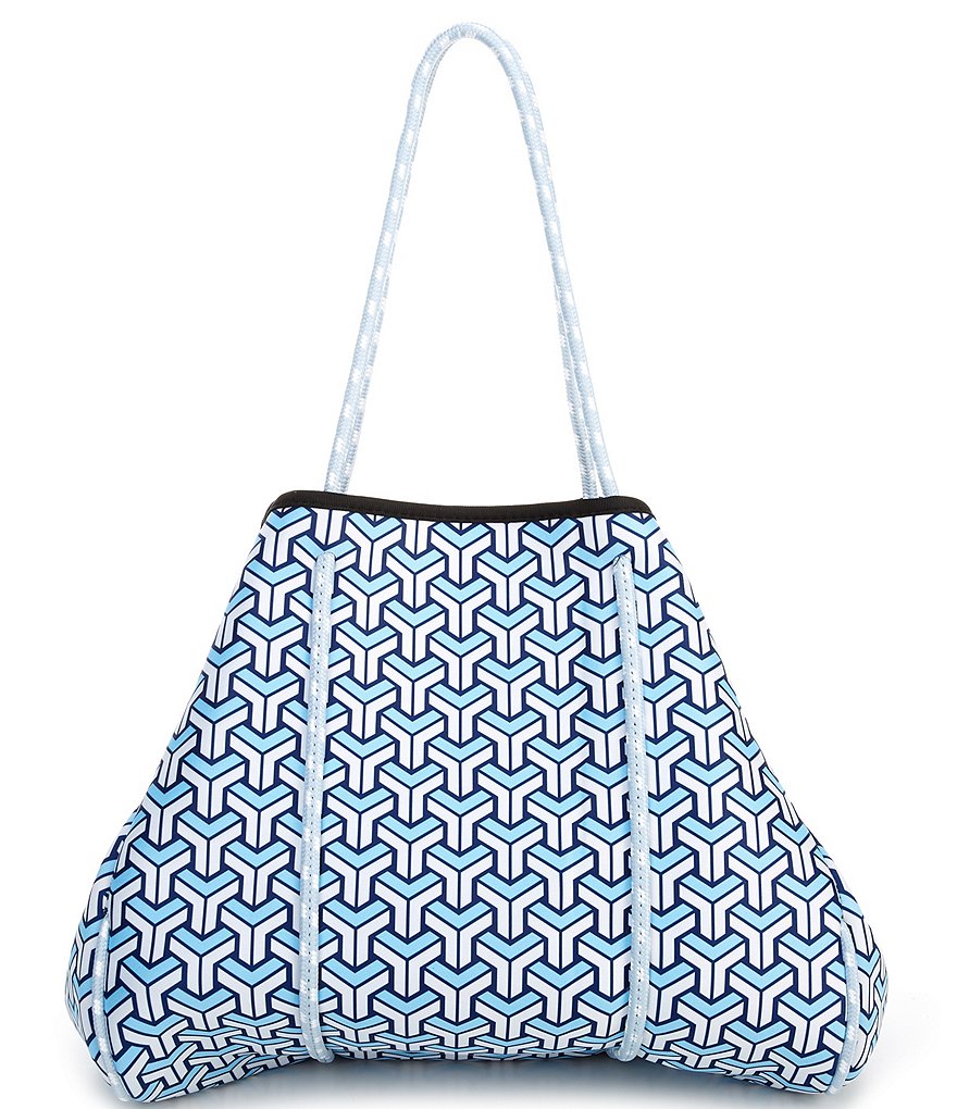 Parker & Hyde Neoprene Blue Maze Tote Bag
