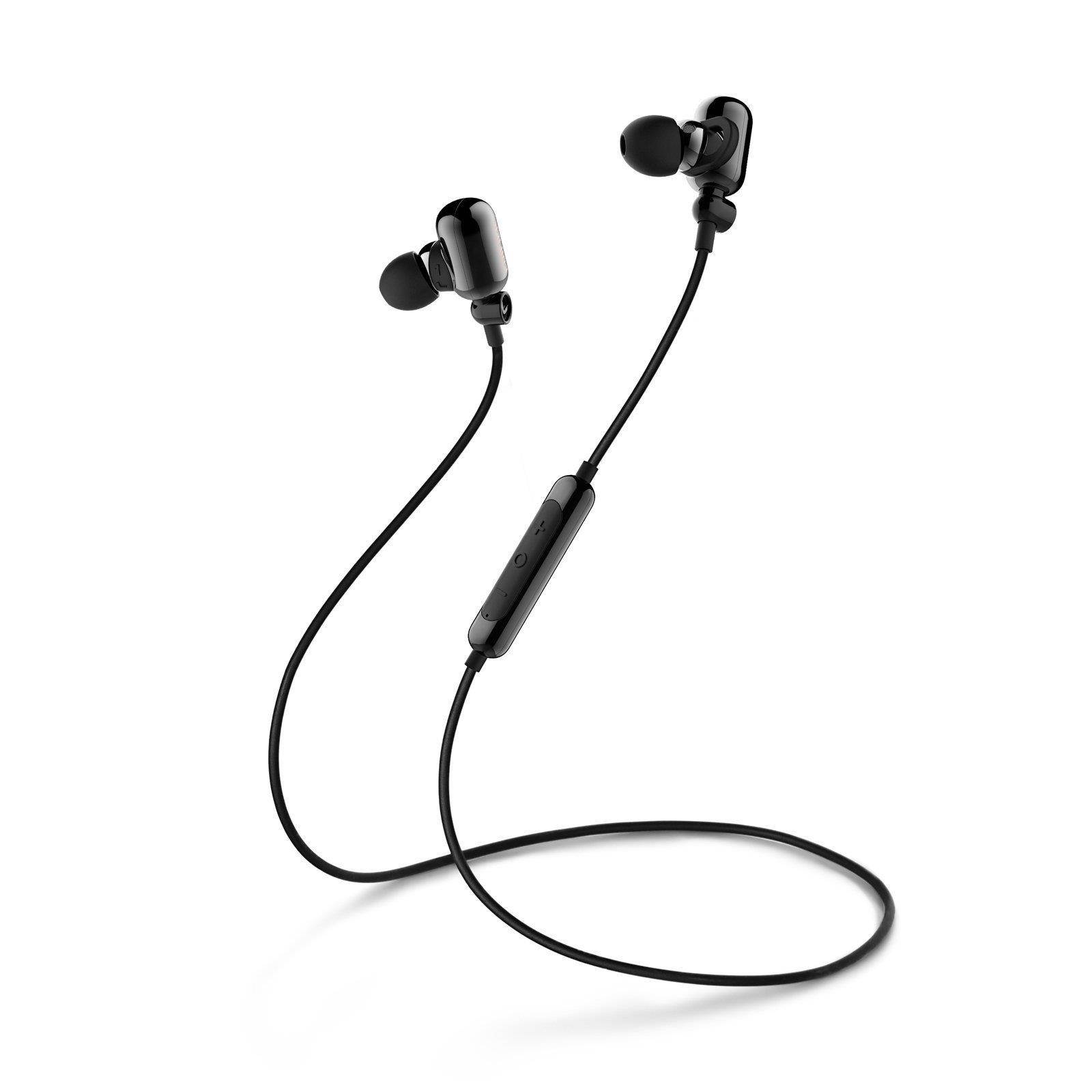 Edifier W293BT Bluetooth v4.1 aptX In-ear Headphones Earphones IPX7 Sweatproof Waterproof Dual Battery - Silver