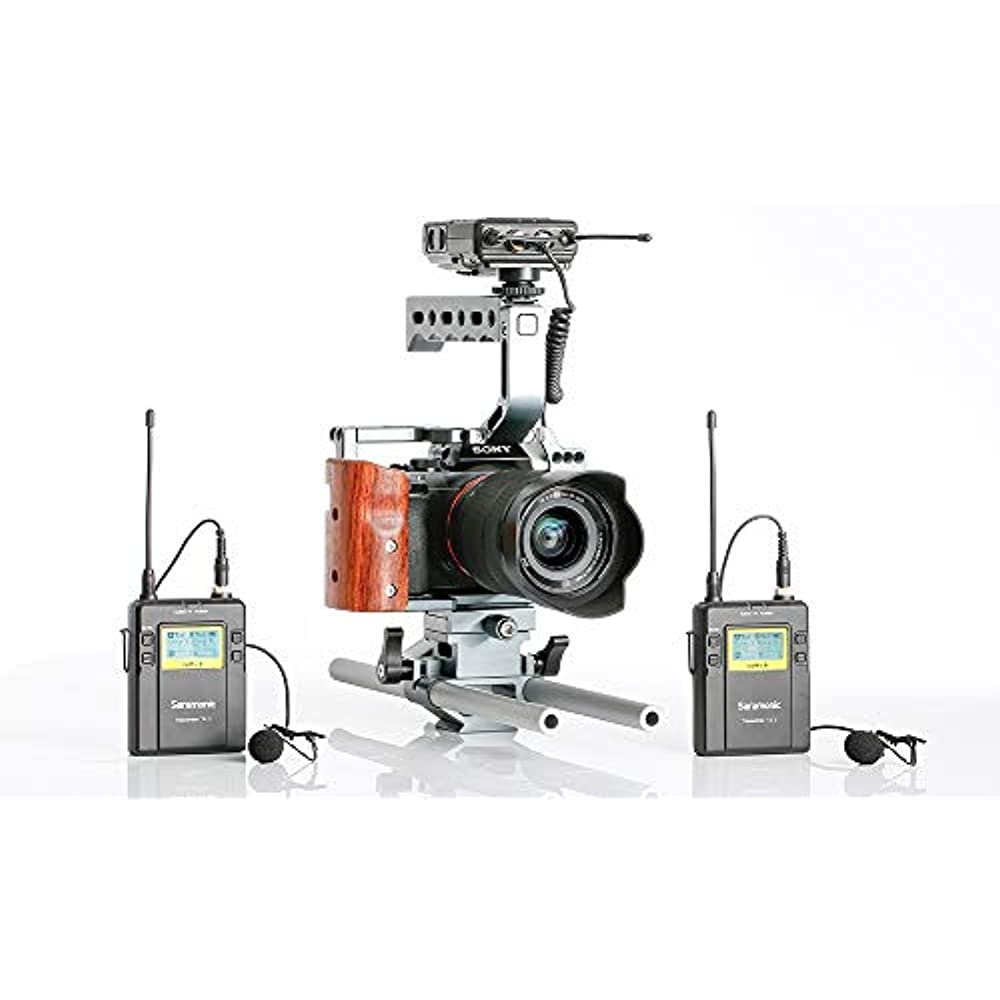 Saramonic UwMIC9 96-Channel Digital UHF Wireless Dual Lavalier Microphone System, Includes 2x TX9 Bodypack Transmitter and RX9 Portable Receiver