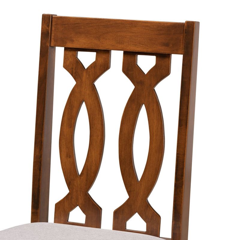 3pc Sanford Tan Wood Dining Nook Set Walnut Brown - Baxton Studio