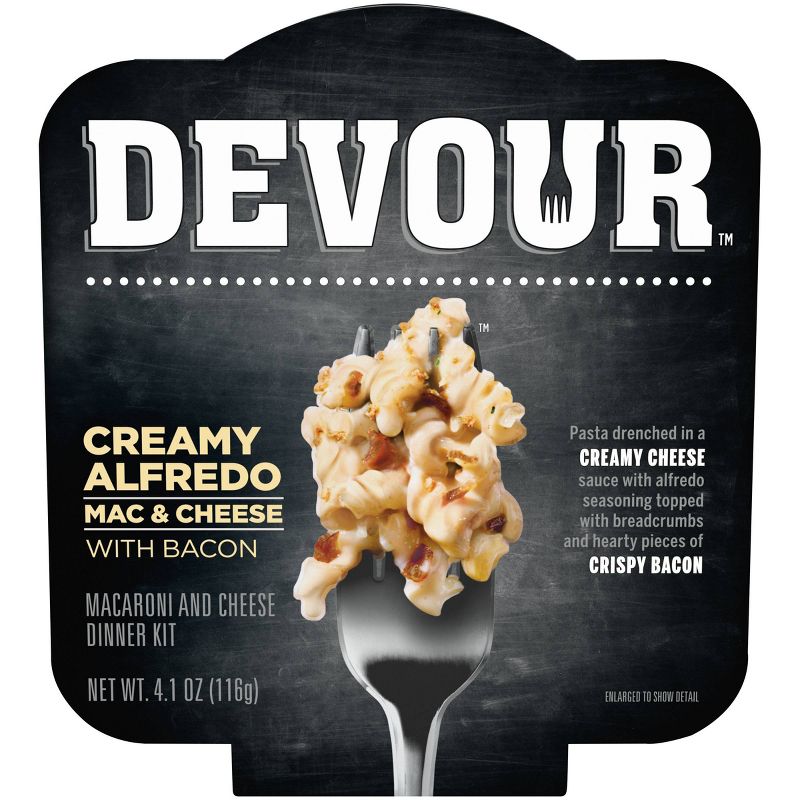 Devour Alfredo Mac & Cheese with Bacon - 4.1oz