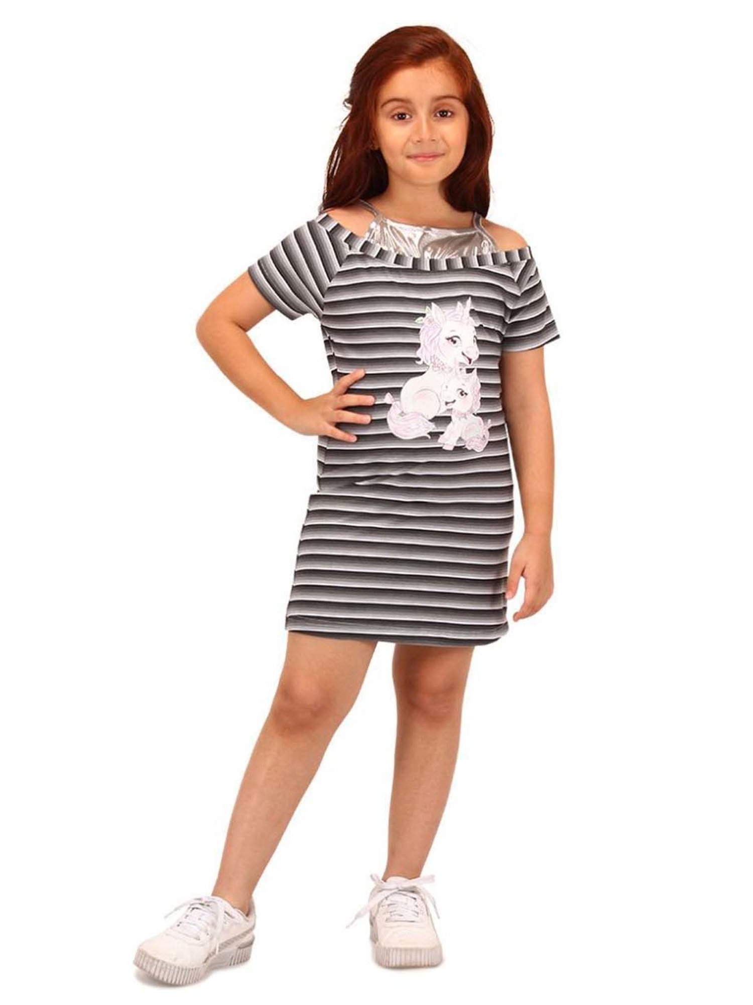 Cutecumber Kids Black Knit Dress