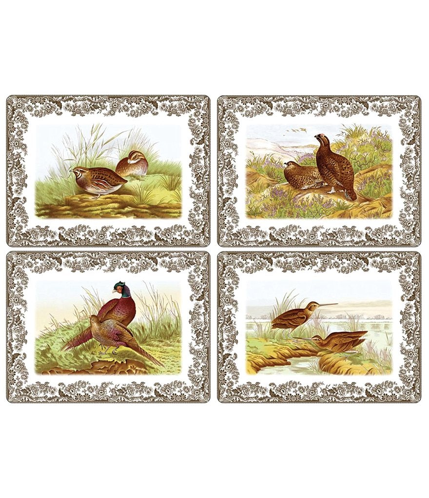 Spode Festive Fall Collection Woodland Pimpernel Spode Placemats, Set of 4