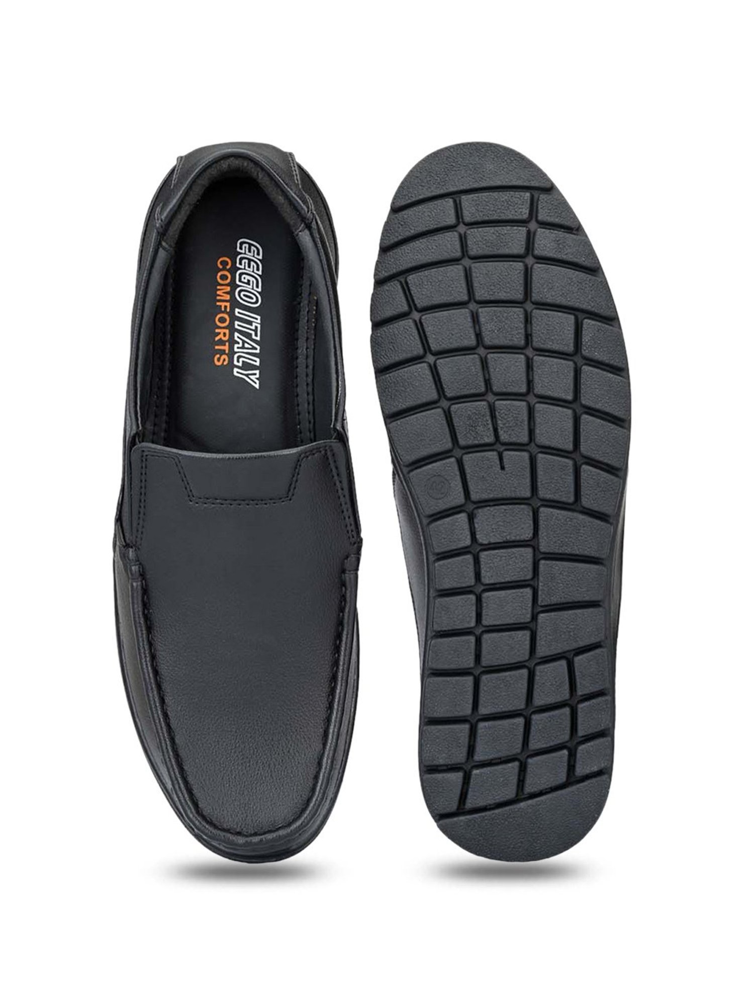 Eego Italy Men's Black Formal Loafers