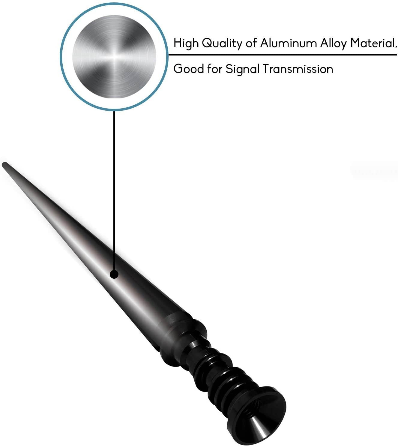 DeepRoar Replacement Antenna for GMC Acadia 2016, Optimized FM/AM Reception, 6.75 Inch LS01 (Black)