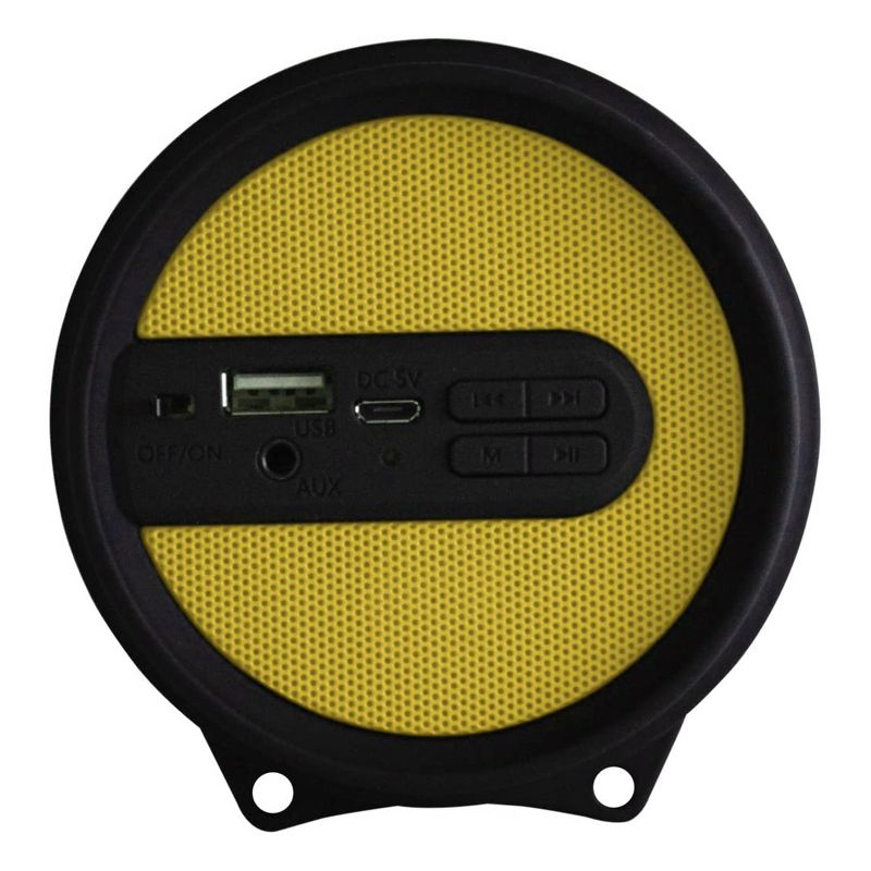 Axess HIFI Bluetooth Media Speaker with Colorful RGB Lights in Yellow