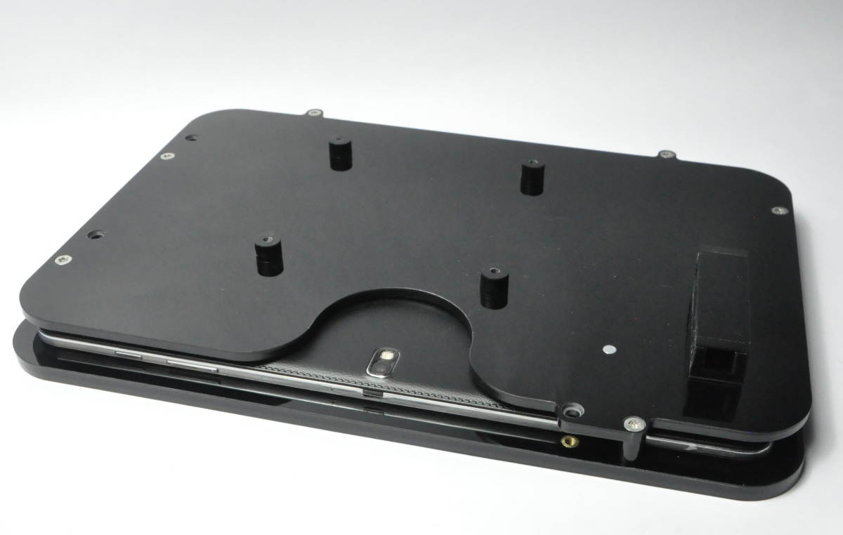 Samsung Galaxy Tab Pro 12.2 & NotePro 12.2 Black Acrylic VESA Kit for Store Display, Show Display, Kiosk, POS, Security Enclosure