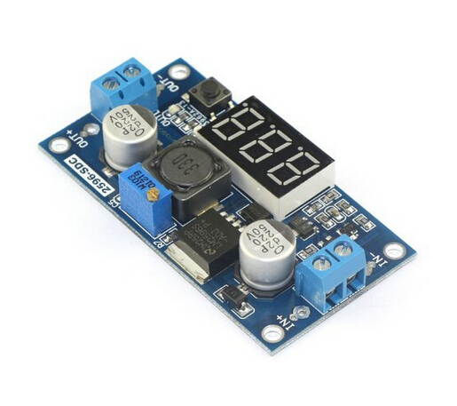 WWH-LM2596 Adjustable 4.0-40V to 1.25-37V 5/12V DC Voltage Regulator Experimental Power Buck Converter with LED Voltmeter