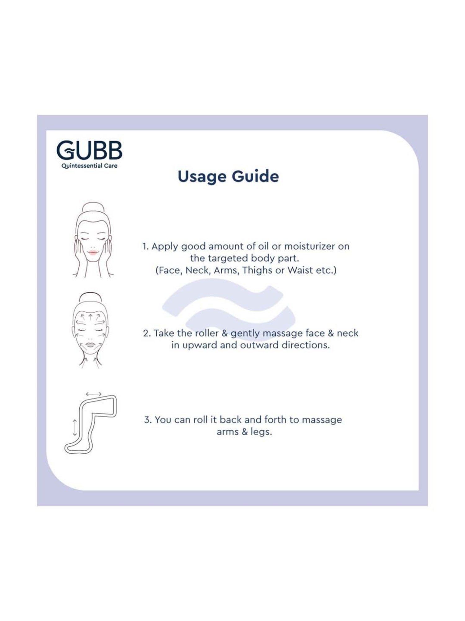 GUBB 3D Face & Body Massager for Skin Lifting