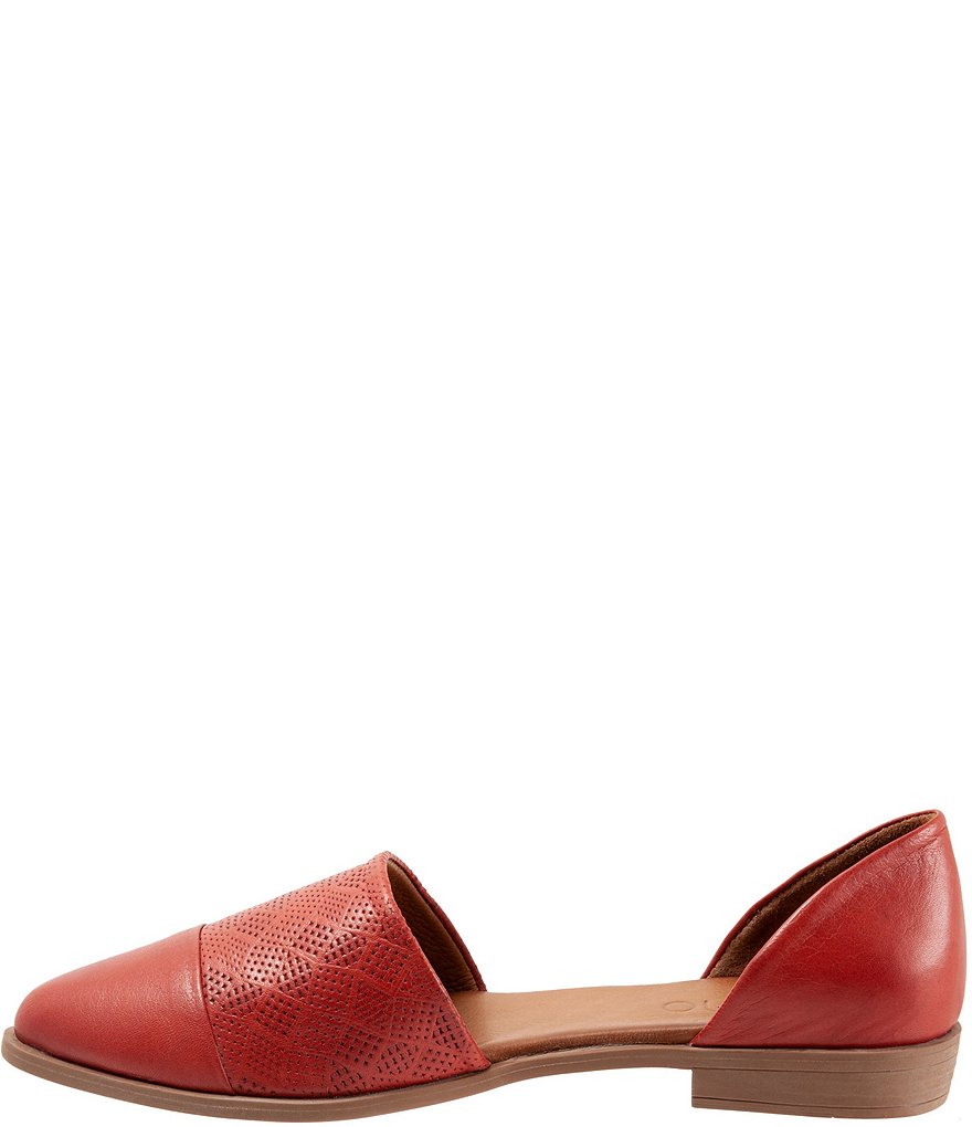 Bueno Bella Perforated Leather d'Orsay Flats