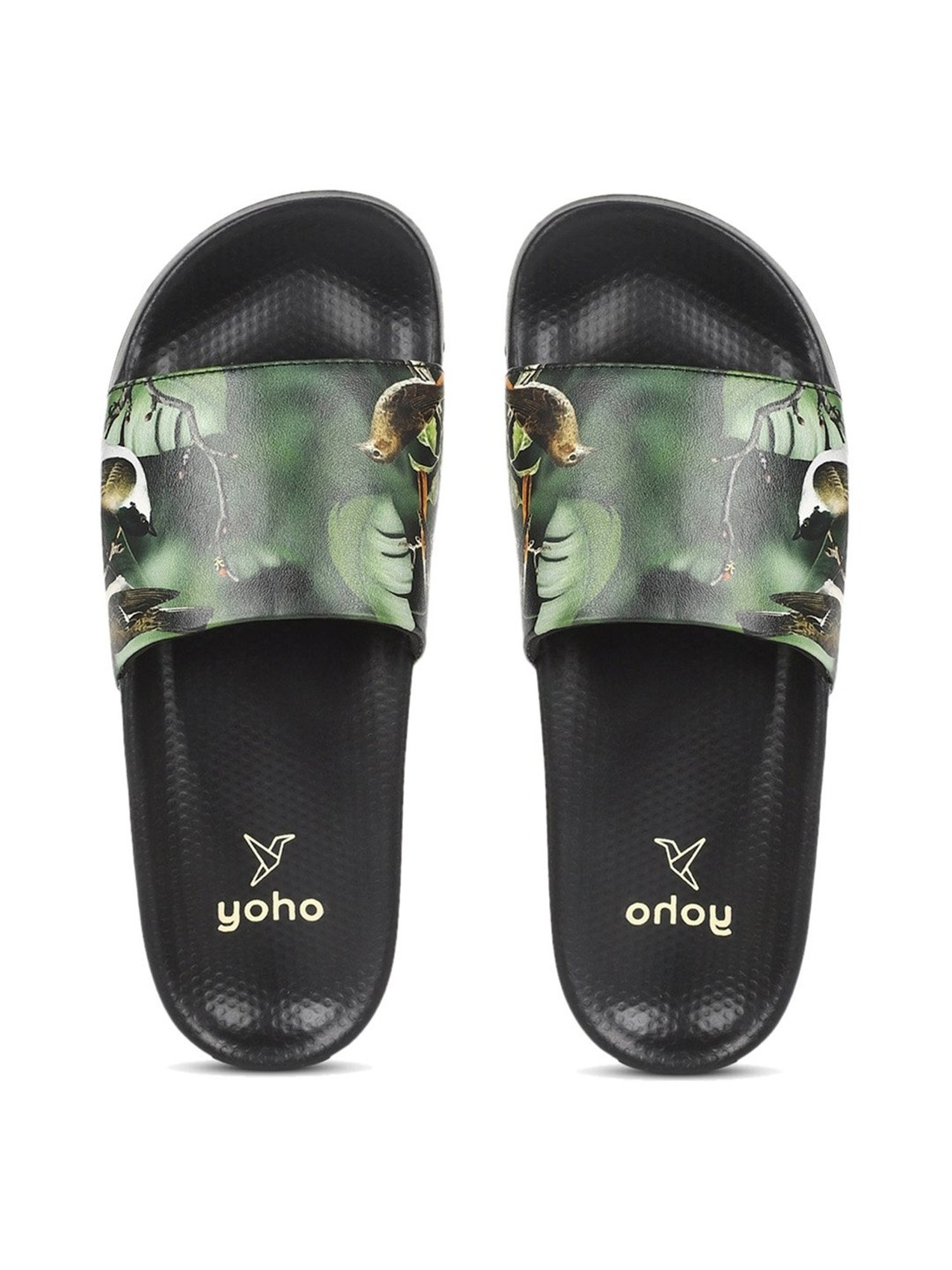 Yoho Women's Tropica Green Slides