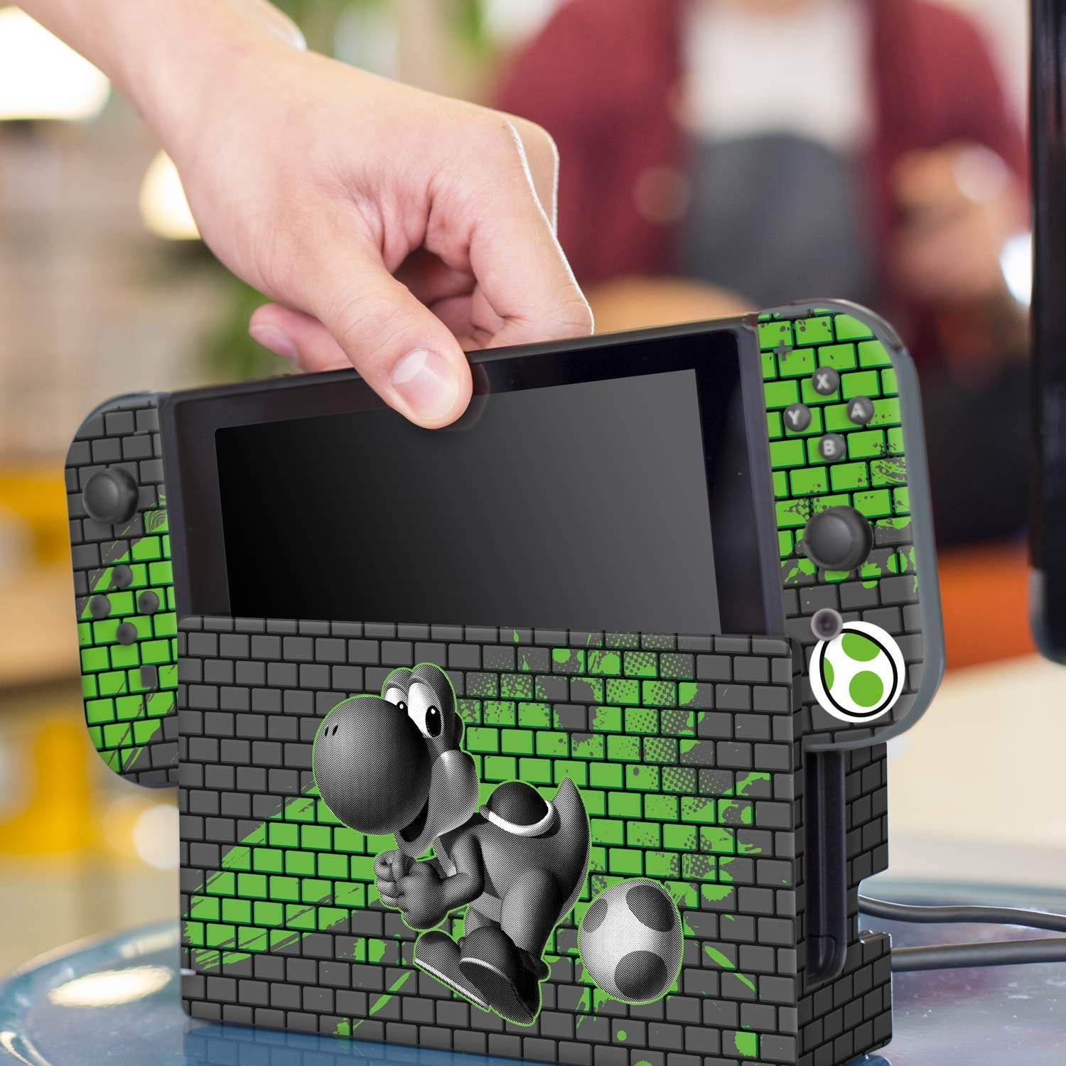 Controller Gear Nintendo Switch Skin & Screen Protector Set - Super Mario - "Yoshi Bricks" - Nintendo Switch