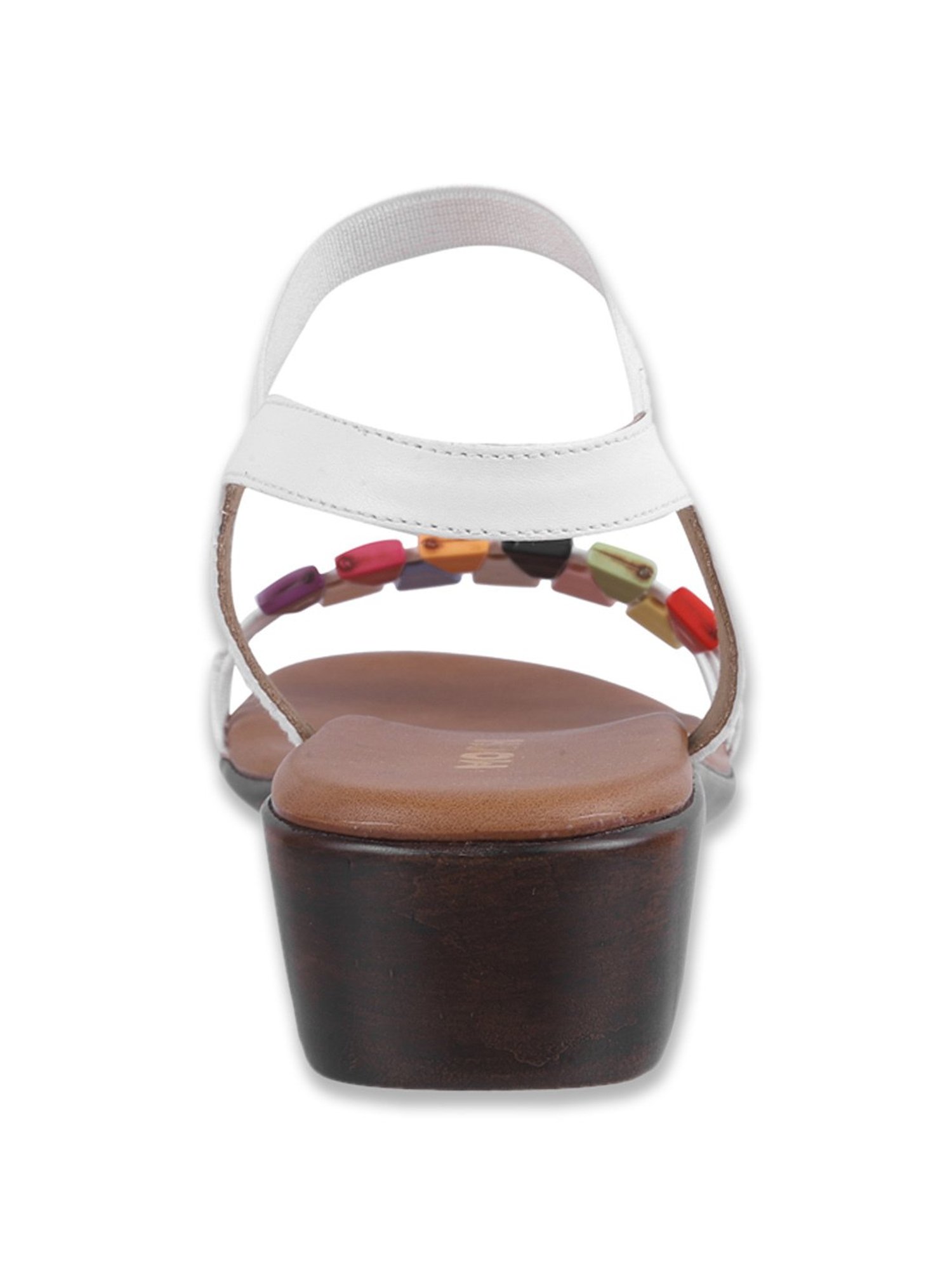 Mochi Women's White Ankle Strap Wedges