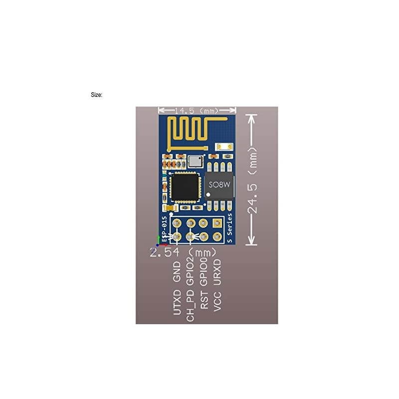4pcs ESP8266 ESP01S WiFi Serial Transceiver Module with 1MB Flash for Arduino