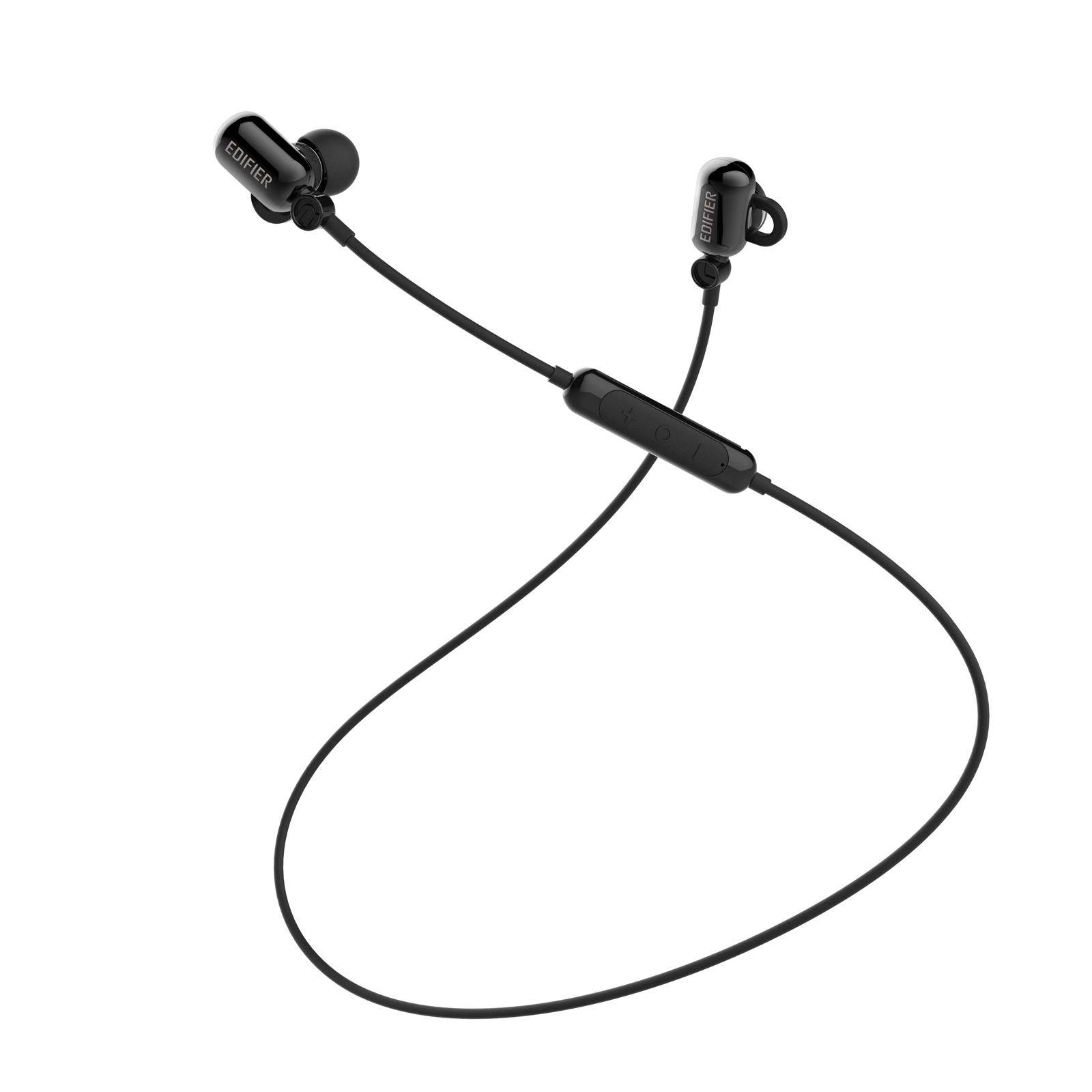 Edifier W293BT Bluetooth v4.1 aptX In-ear Headphones Earphones IPX7 Sweatproof Waterproof Dual Battery - Silver