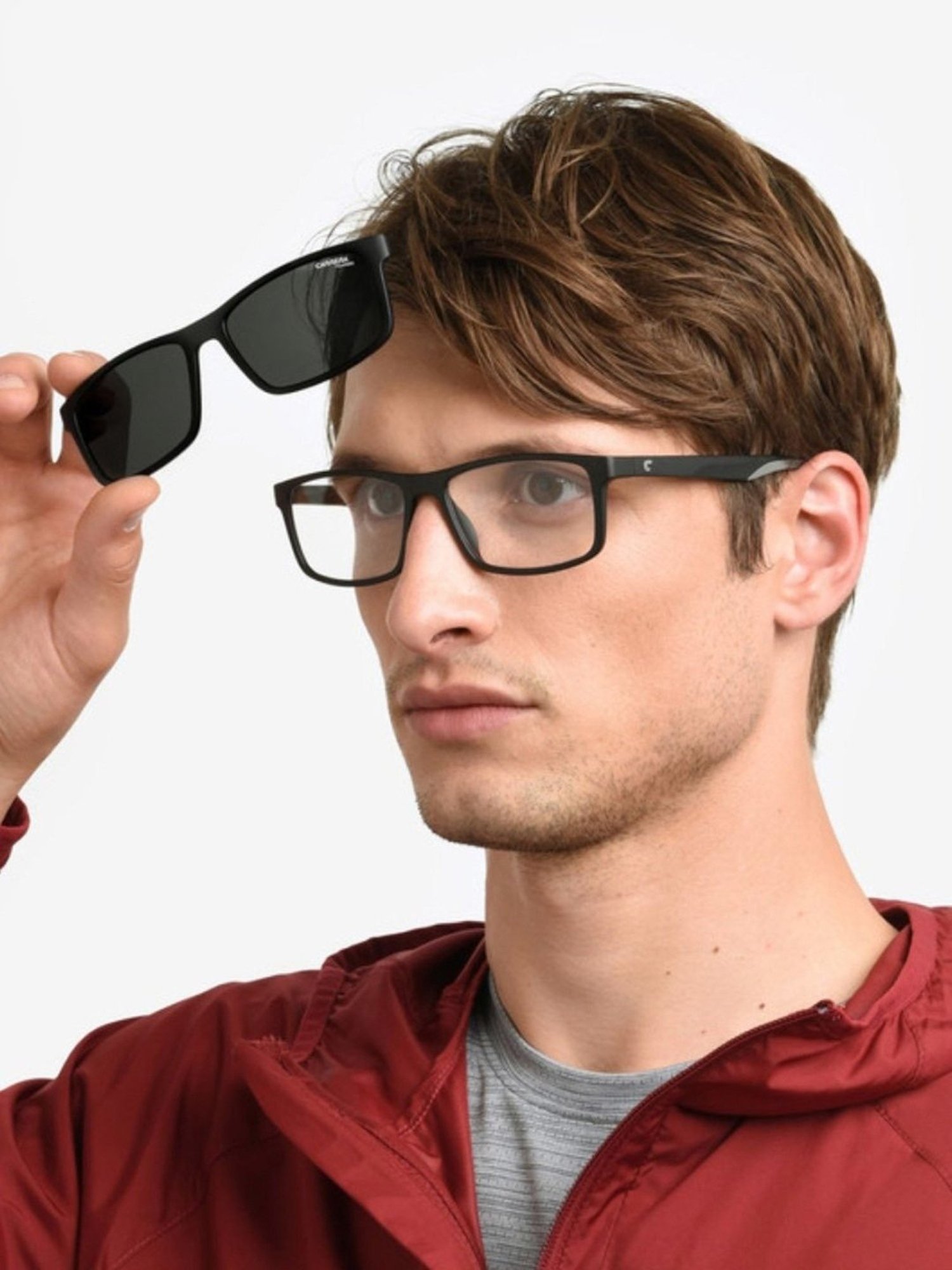 Carrera Grey Round UV Protection Sunglasses for Men