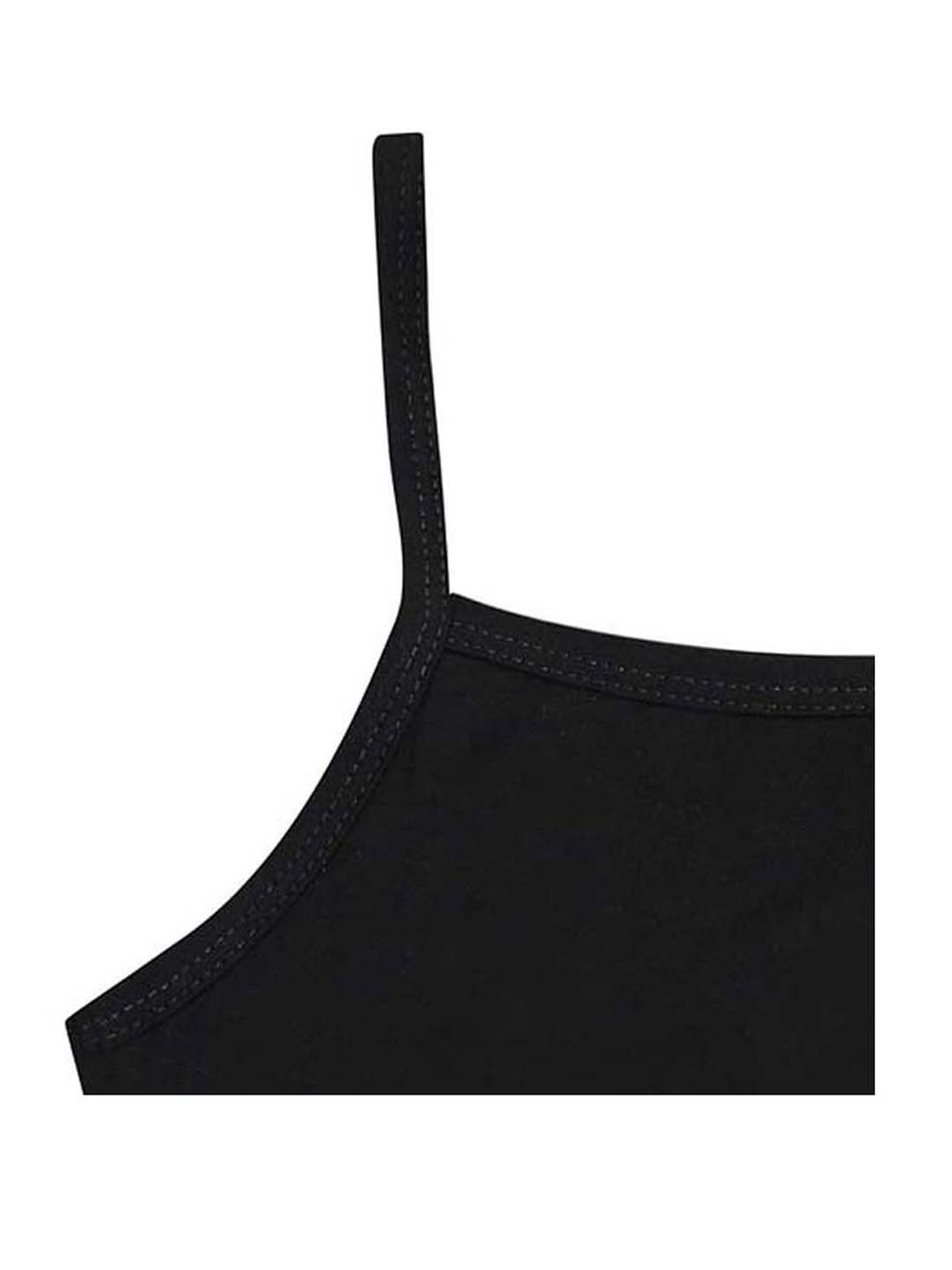 Tiny Bugs Kids Black Cotton Printed Camisole