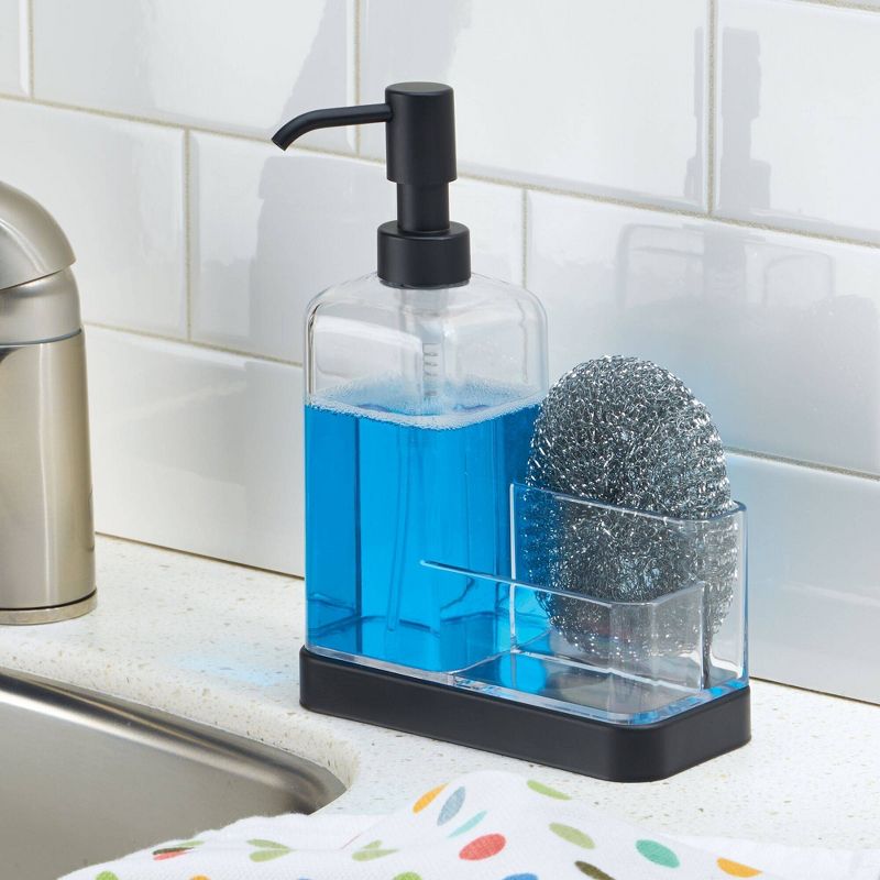 iDESIGN Forma 2 Soap & Sponge Caddy Black