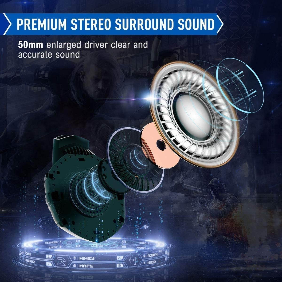 ONIKUMA Gaming Headset - 3.5mm Headset for PS4, Xbox One (Adapter Needed), Nintendo Switch (Audio), PC, etc. Over-Ear PC Gaming Headset with Stereo Surround Sound, Noise-Canceling Microphone