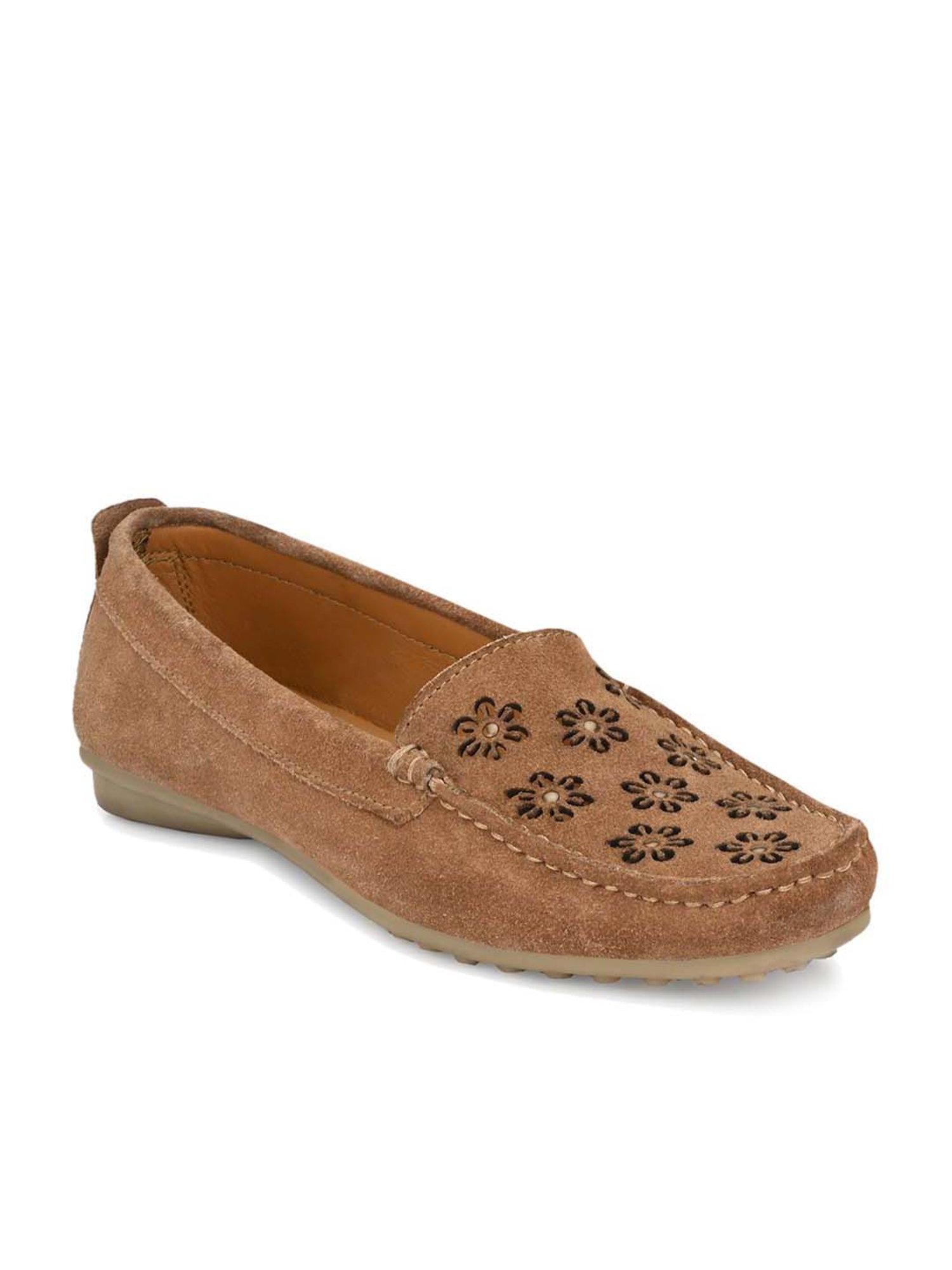 Carlo Romano Women's Tan Casual Loafers