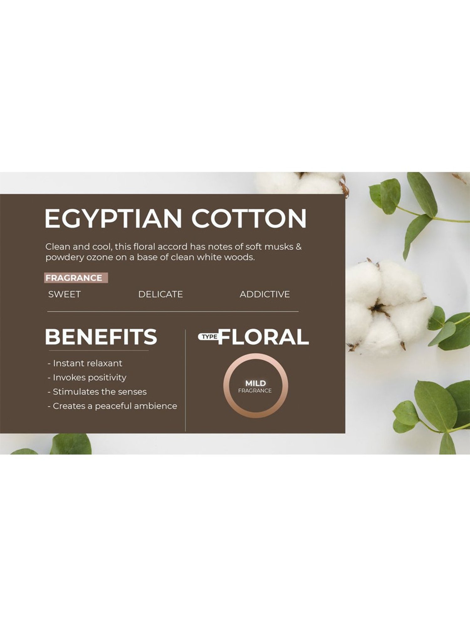 Scented Reed Diffuser Refill Oil Egyptian Cotton1 Litre