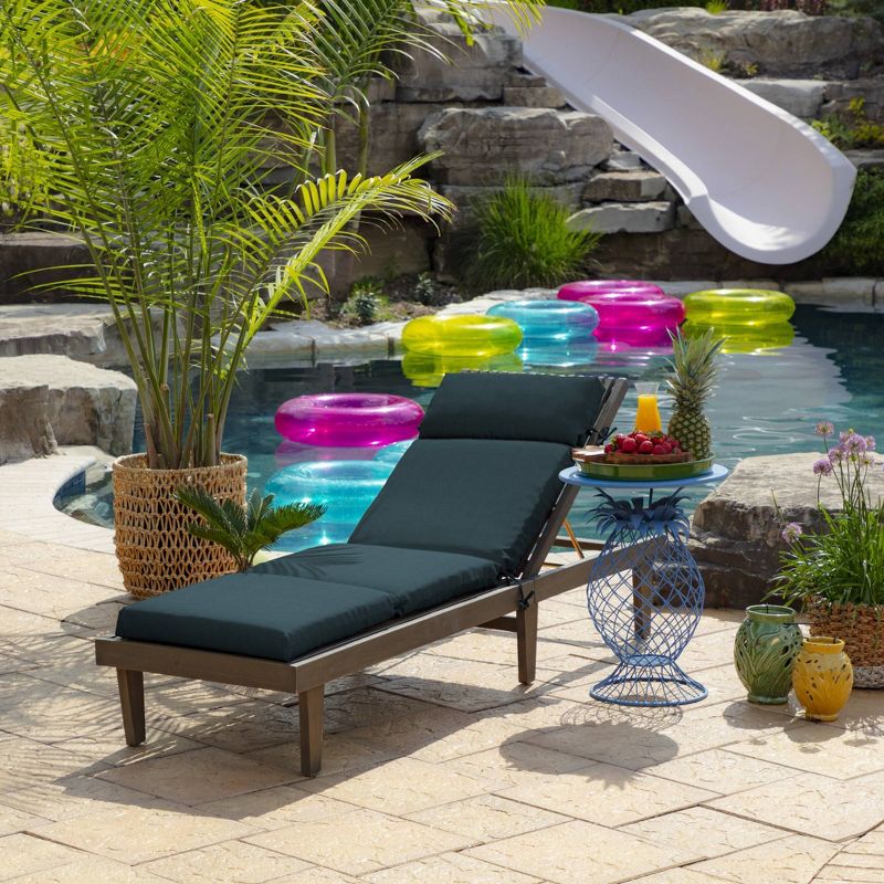 Arden Selections Atlantis Woven Outdoor Chaise Lounge Cushion