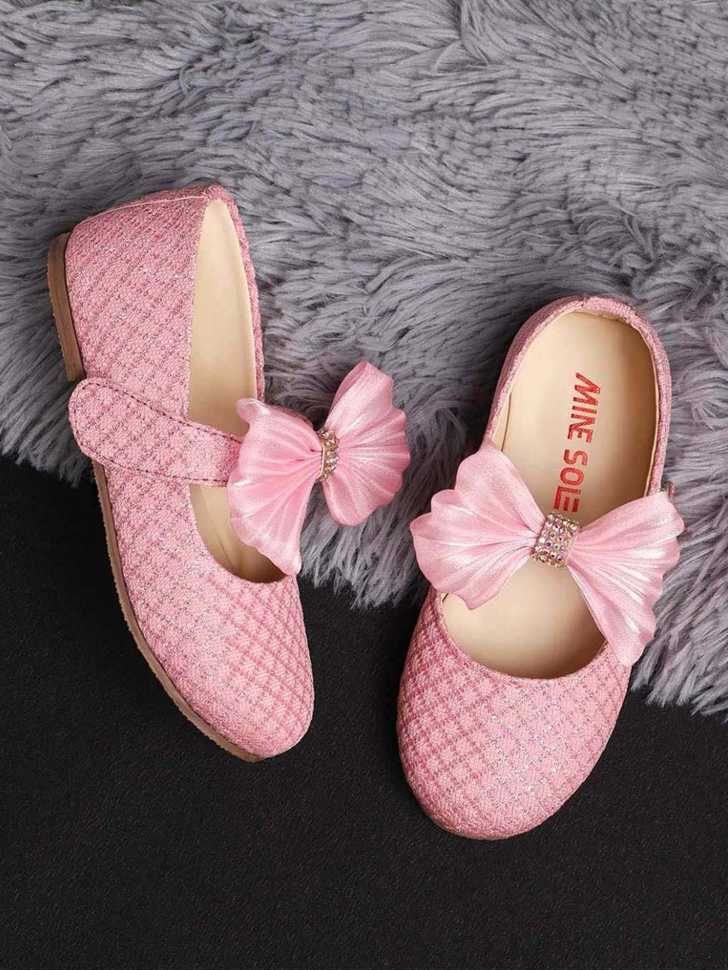 Minesole Kids Pink Mary Jane Shoes