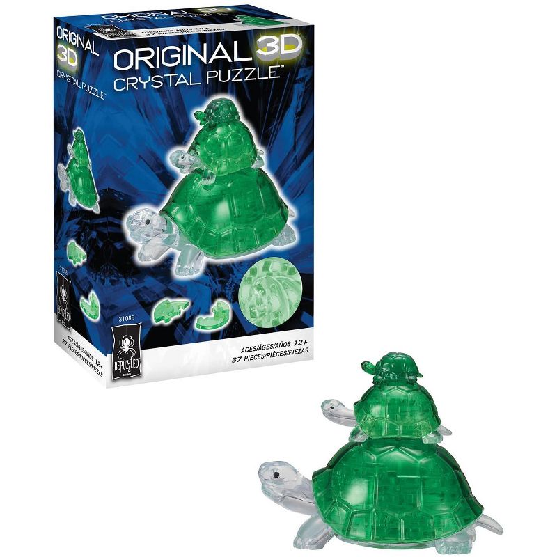 University Games Turtles 37 Piece 3D Crystal Jigsaw Puzzle