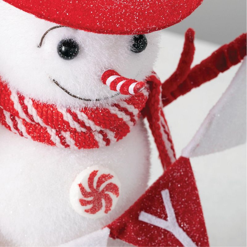 Sullivans Decorative Figurine Snowman 18.5"H Red
