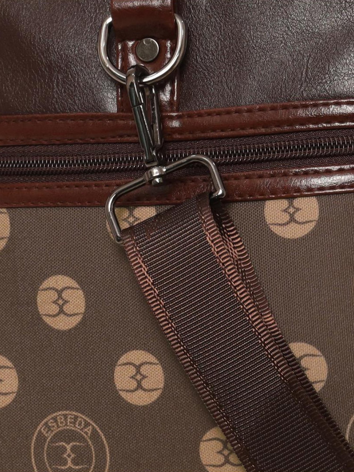 Esbeda Brown Printed Large Duffle Bag - 37 Ltrs