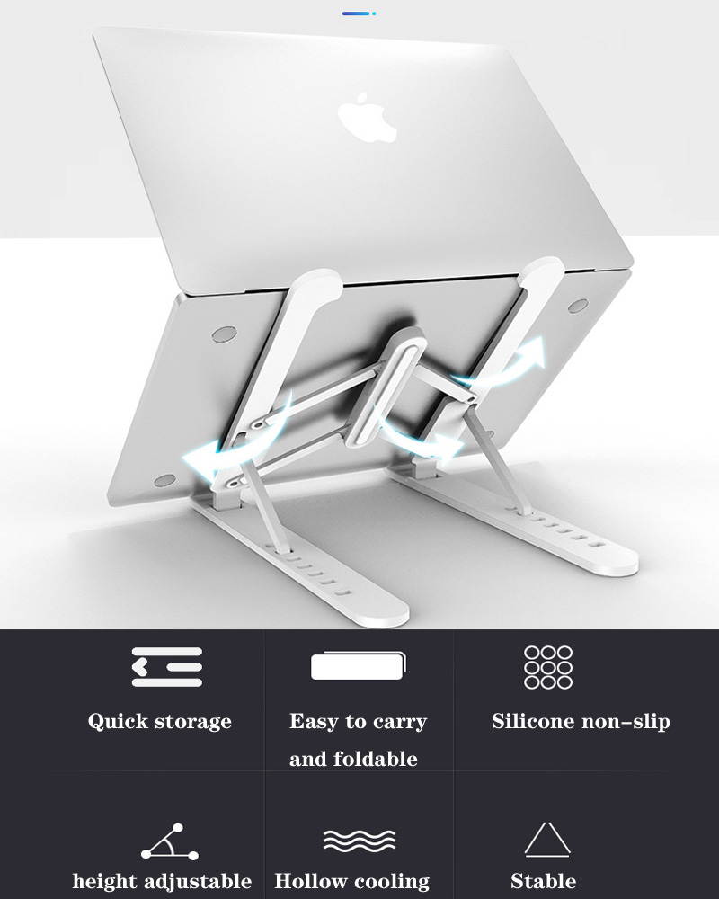 Laptop Stand, Portable Adjustable Tablet Computer Stand,Aluminum Alloy Folding Laptop Stand for 10-15.6" Laptops & Tablet