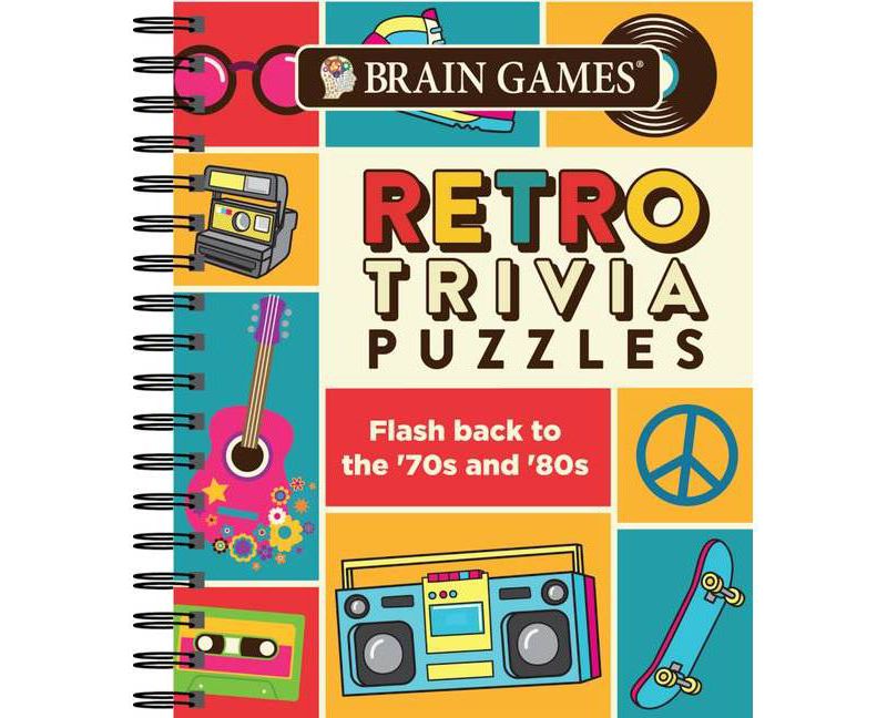 Brain Games Retro Trivia Puzzle (Spiral Bound)