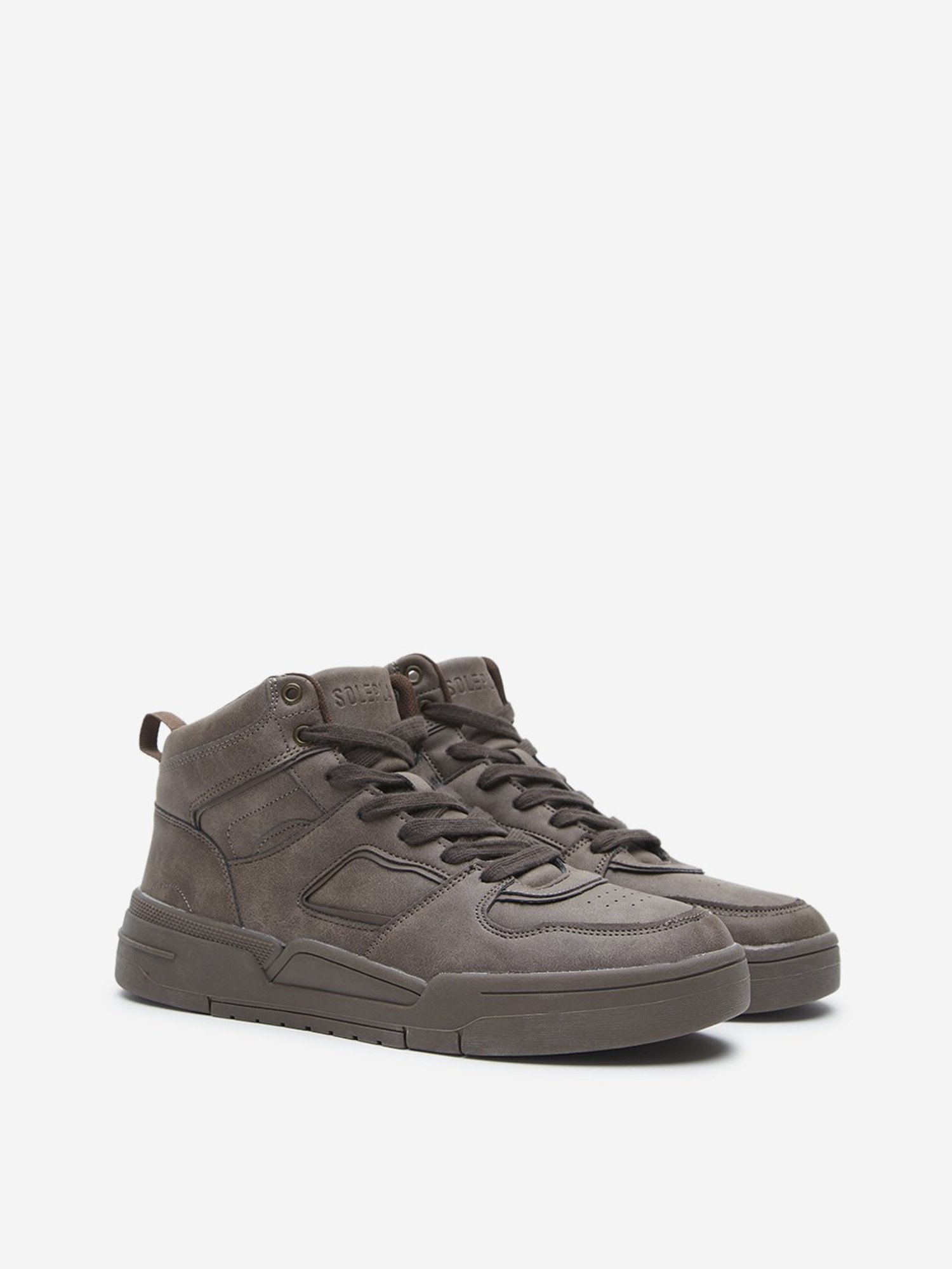 SOLEPLAY by Westside Brown Lace-Up High-Top Boots