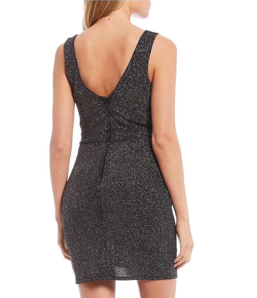 Midnight Doll Sleeveless Glitter Tank Dress