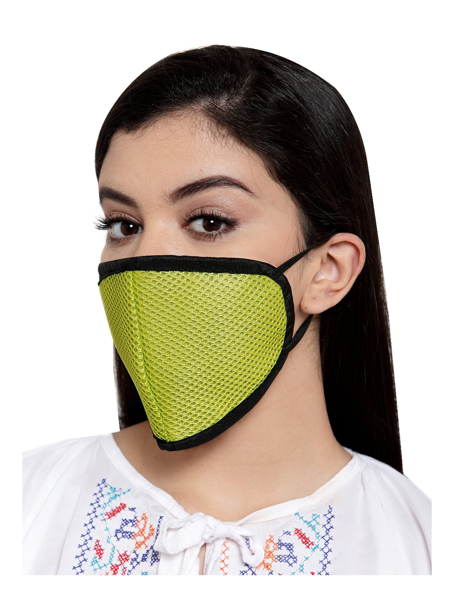 Copper Compression Infused Face Mask - Black - L/XL