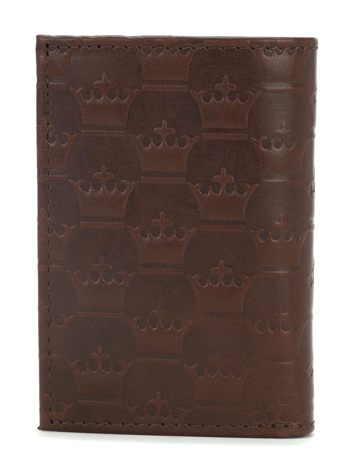Louis Philippe Brown Textured Leather Bi-Fold Wallet for Men