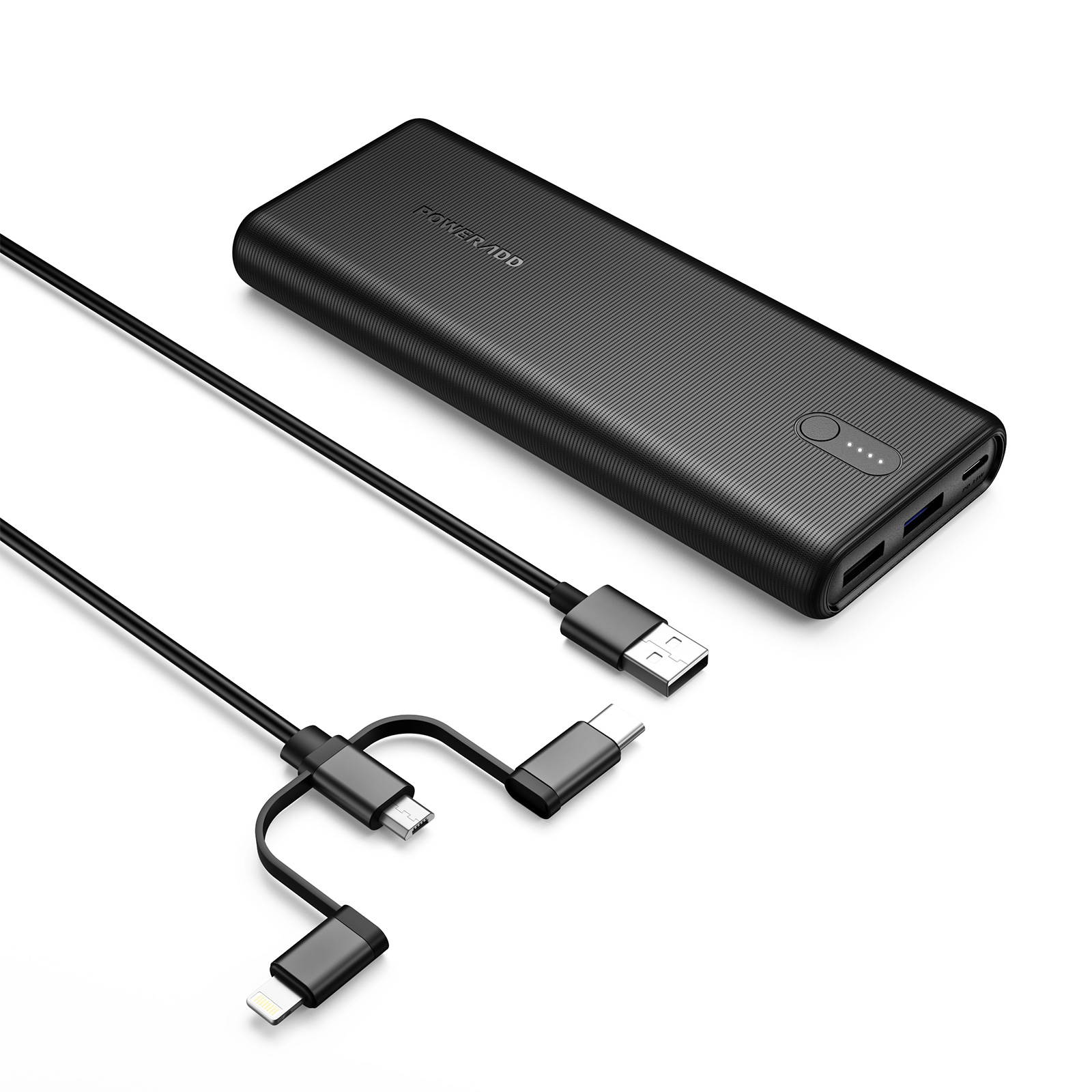 Poweradd Pilot X7 Large Capacity 20000mAh Portable Mobile Charger Powerbank With LEDFlashlight For CellPhone