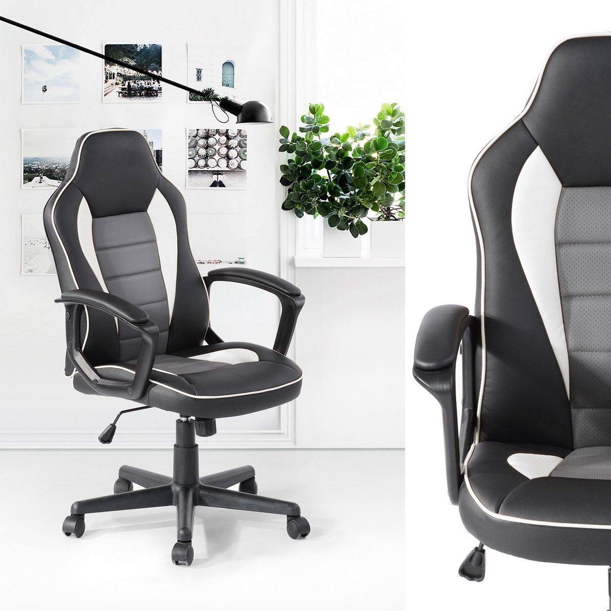 Home Office Ergonomic PC Gaming Chair Swivel Office Chair