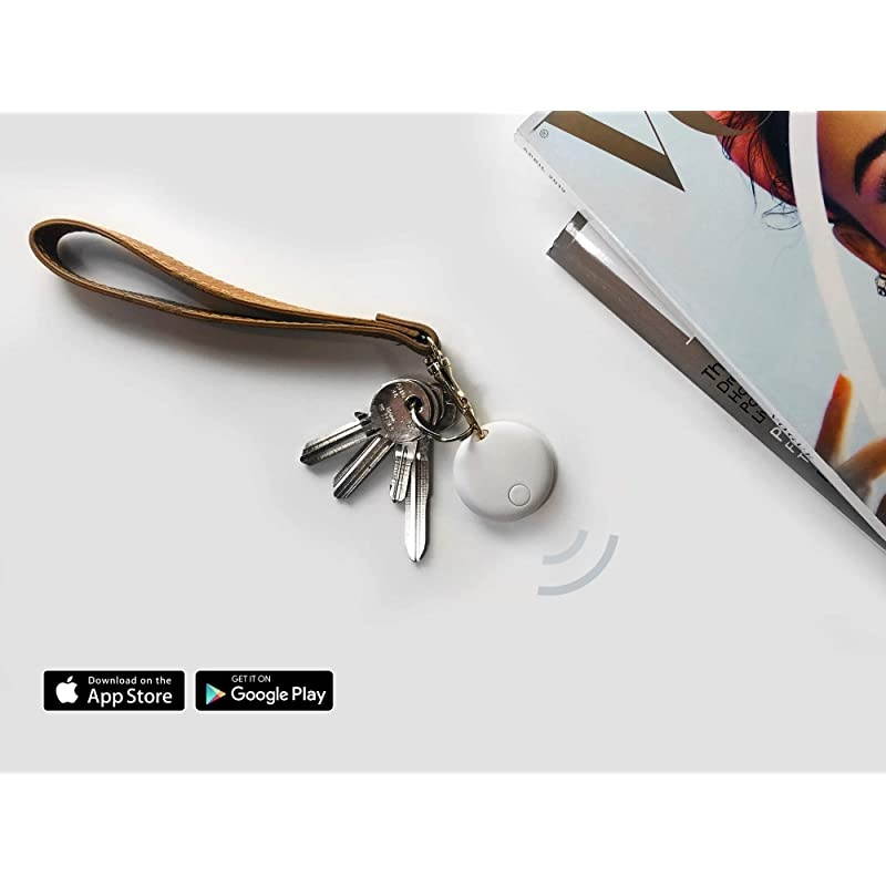 SD Mini Bluetooth Tracker, Smart Finder for Lost Keys, Wallets, Purses, and Bags. Small Bluetooth Phone Tracking Device with Replaceable Batt