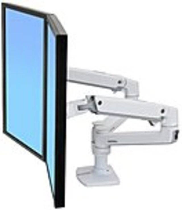 ERGOTRON 45-491-216 LX DUAL SIDE-BY-SIDE ARM WHITE