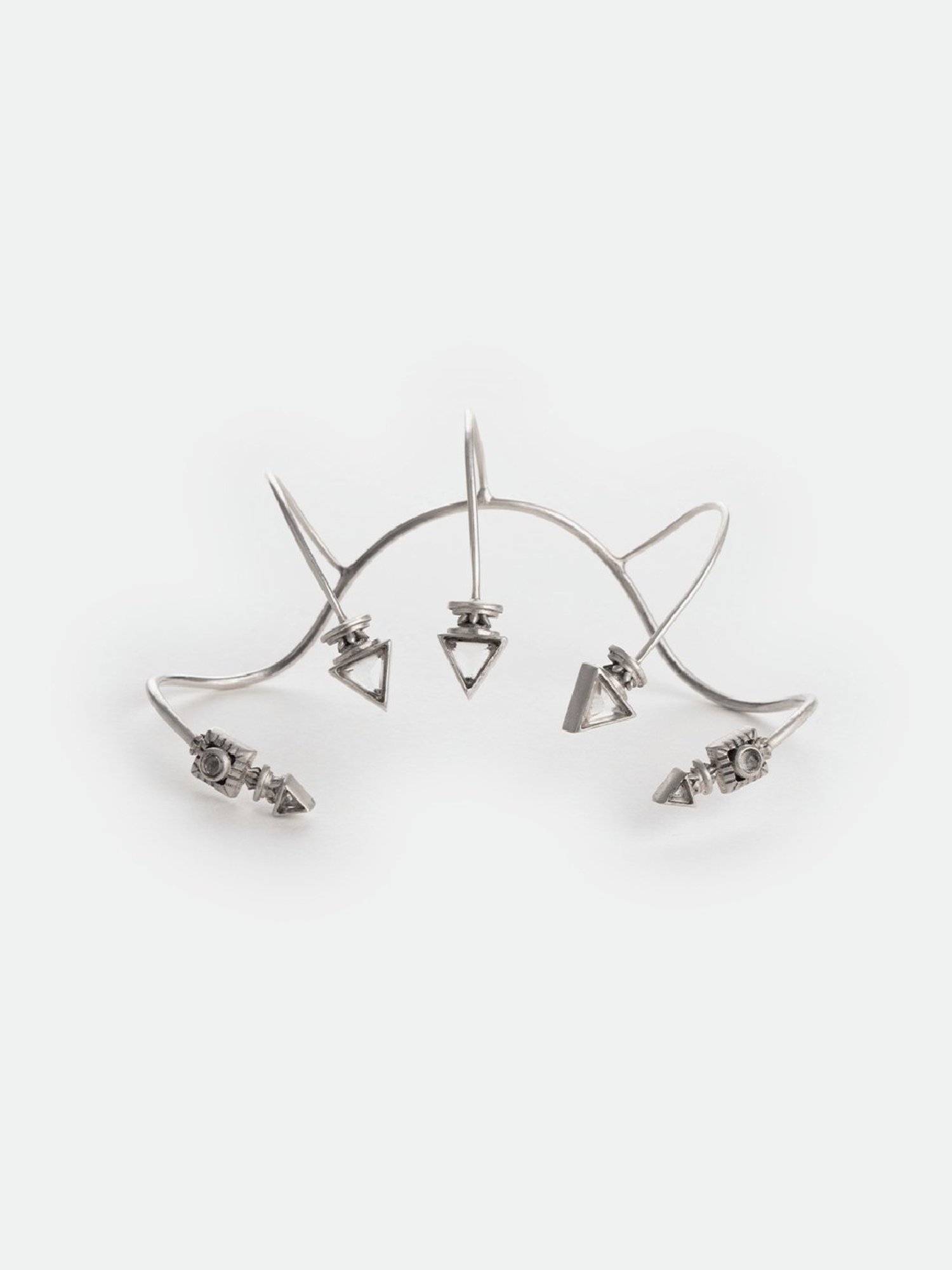 Shaya 92.5 Sterling Silver Emma Palm Cuff for Women