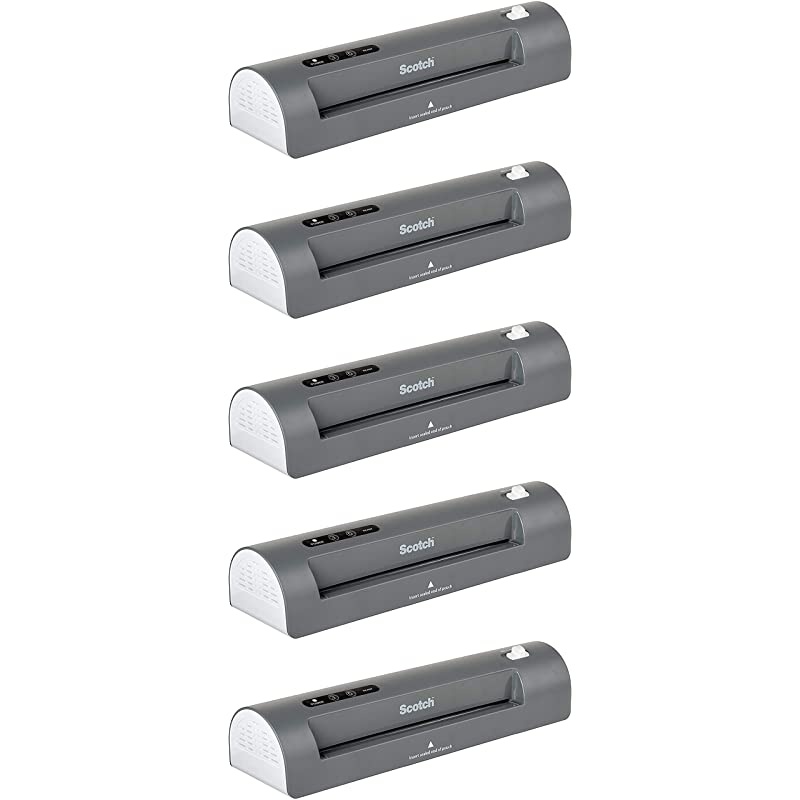 Thermal Laminator, 2 Roller System for a Professional Finish, Use for Home, Office or School, Suitable for use with Photos (TL901X) - 5 Pack