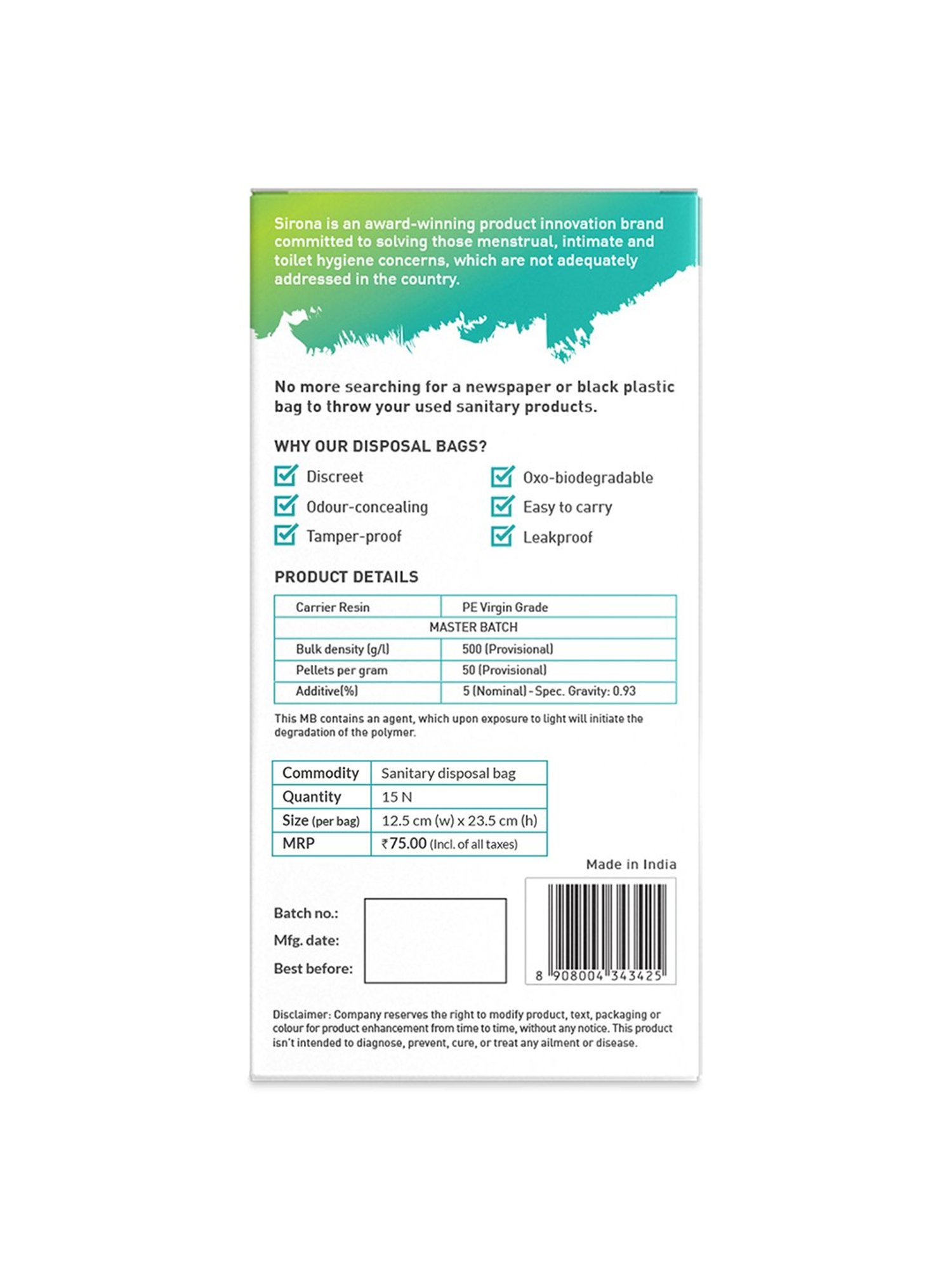 VWash Plus Expert Intimate Hygiene - 350 ml