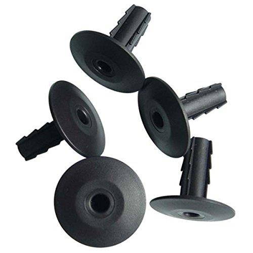 Coaxial Feed Through Wall Bushing Black Cable 7/16" Plug 10 Pack Lot Feed Thru Wall Bushing, Audio Video Speaker Data Wire Protector