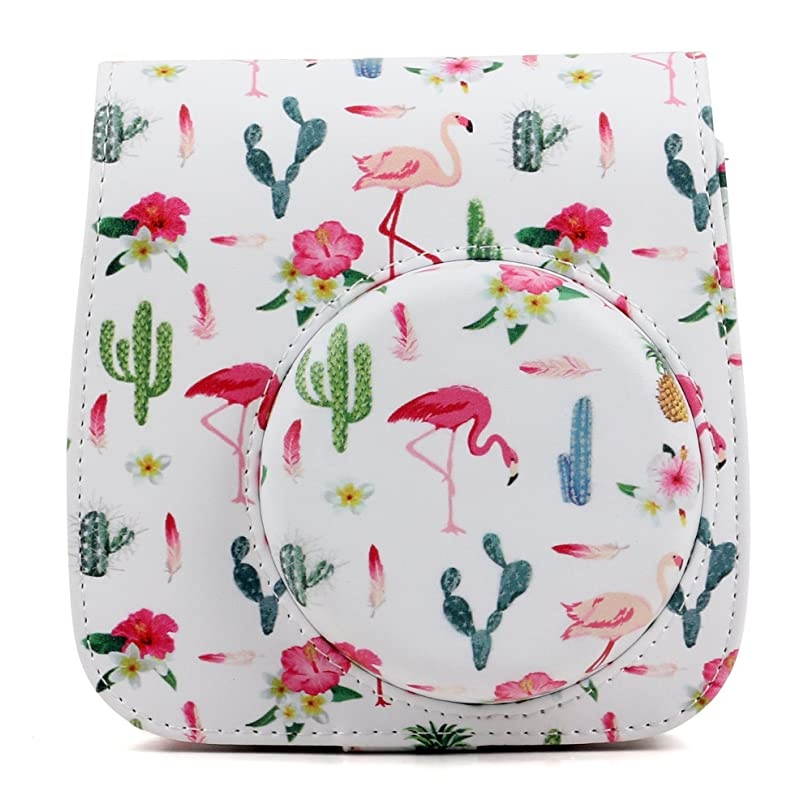 Instant Mini 9 Protective & Portable Case, Compatible with Fujifilm Instax Mini 9, Mini 8 Instant Camera, with Adjustable Shoulder Strap. (Cute Bear)