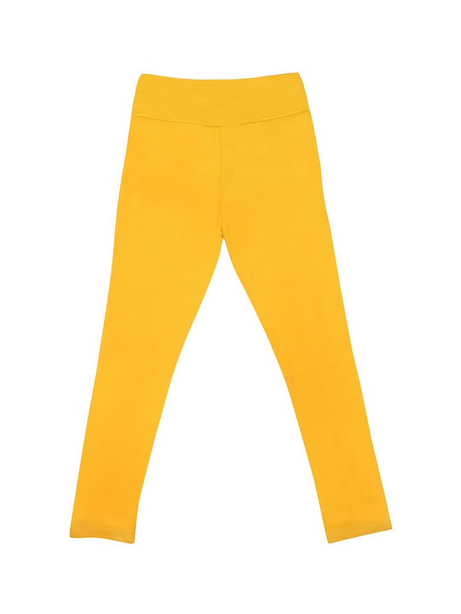 Tiny Girl Mustard Solid Jeggings