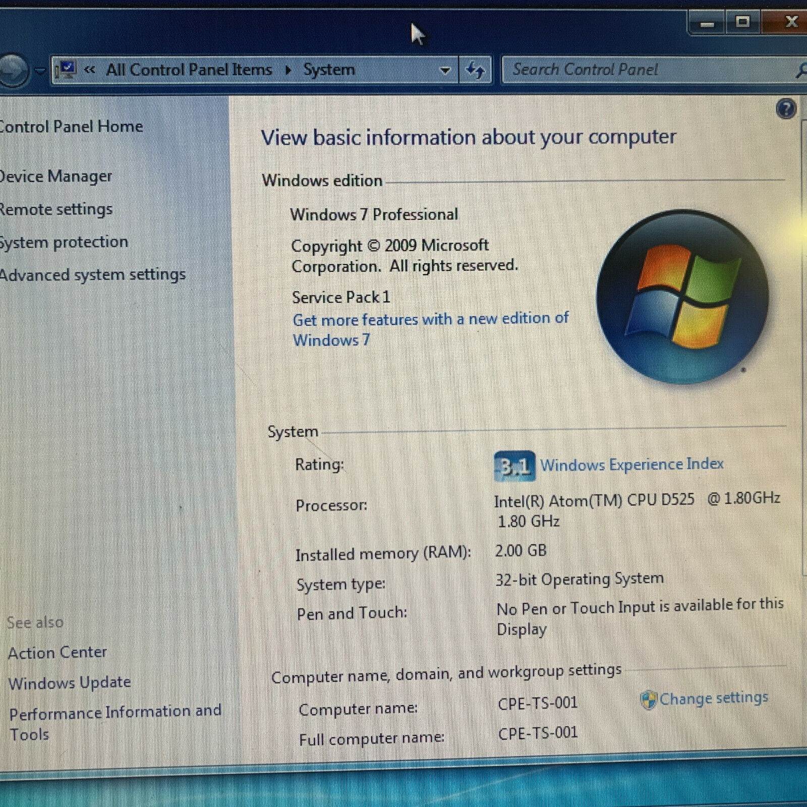 TekVisions Restaurant POS 365 Terminal Windows Touchscreen 15" & Swipe/Chip Reader