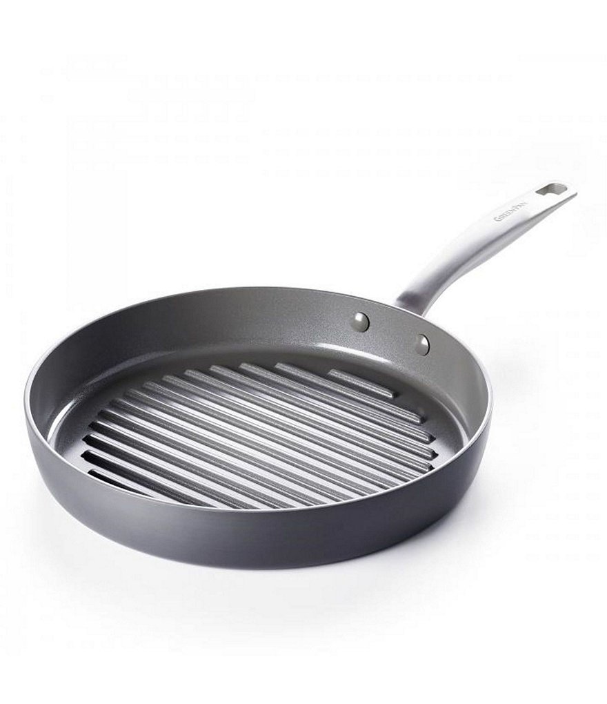 GreenPan Chatham Ceramic Non-Stick 11#double; Round Grill Pan