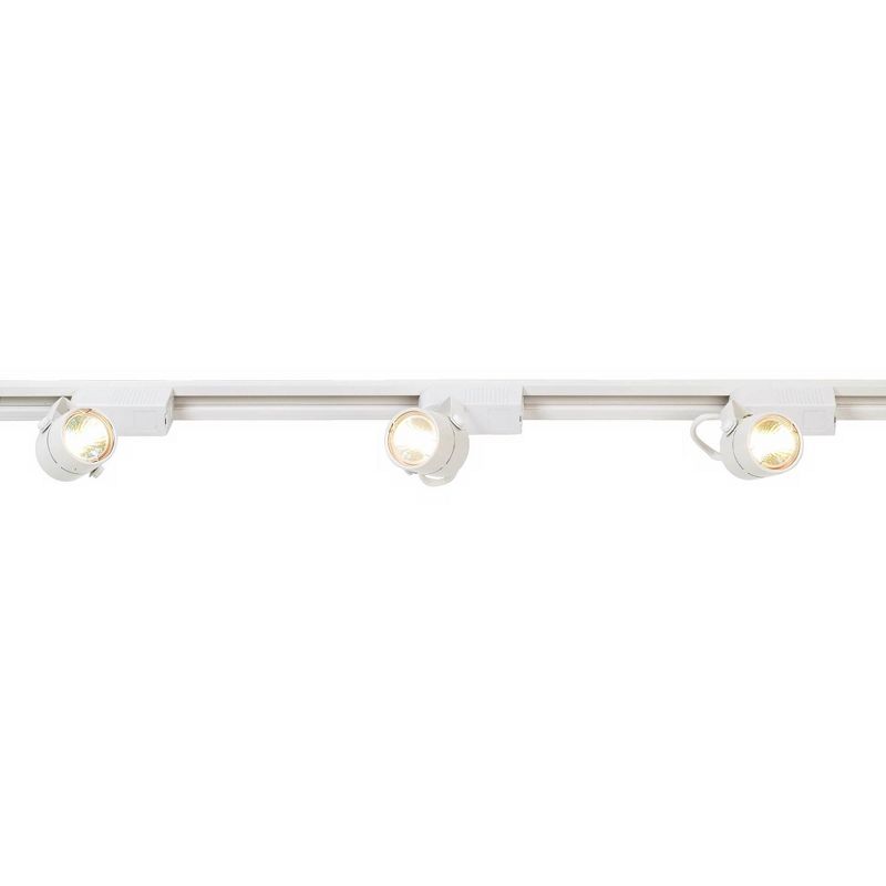 Pro Track&reg; White Finish 150 Watt 3-Light Linear Track Kit